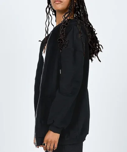 Vista 2 de EFAN - Sudaderas con capucha para mujer, chaqueta oversized para otoño, sudaderas informales con cordón, cremallera Y2K y bolsillo