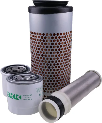 Vista 3 de Solarhome Nuevo kit de filtro de servicio compatible con excavadora Kubota U35-4 con motor D1703M