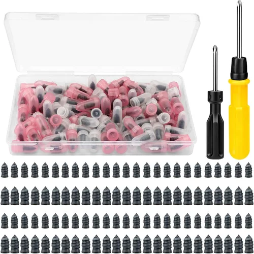 Vista 8 de Linkstyle Kit de tapones de goma para reparación de neumáticos, 40 piezas, kit de tornillos de reparación rápida de neumáticos, para automóvil