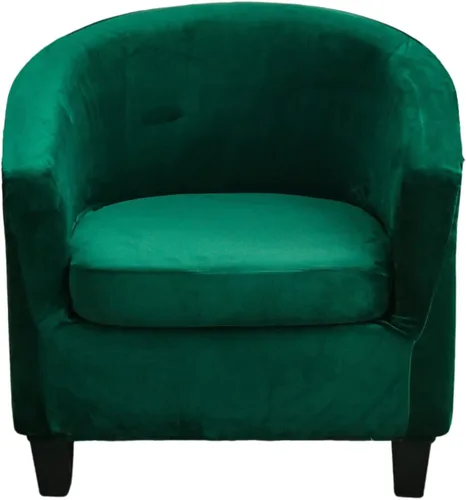 Vista 12 de NILUOH - Funda para silla de club de 2 piezas, funda elástica para silla de bañera redonda, fundas para silla de barril, fundas antideslizantes