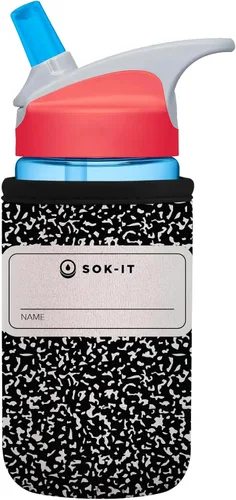 Vista 94 de Sok It BotlSok Funda para botella de agua con cubierta de neopreno aislante (Floral abstracto, se ajusta a CamelBak o Nalgene de 12 onzas)