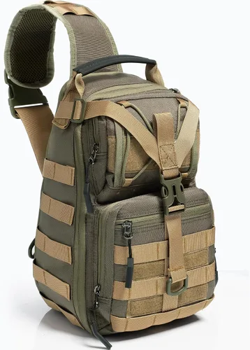 Vista 2 de NICGID Mochila militar táctica Daypack Molle Army Assault Pack Bug Out Bag Viaje Pesca Senderismo Trekking Mochila