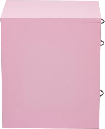 Vista 4 de Gabinete para almacenamiento de lápices/plumas de 22", Metal, Rosado