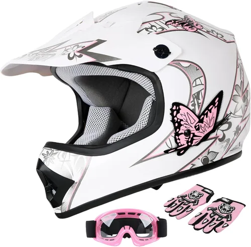 Vista 44 de SLMOTO - Casco DOT para niños y jóvenes, casco de motocross para todoterreno y calle, casco de motocicleta, casco de bicicleta de tierra, motocross