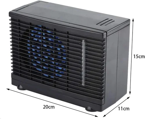 Vista 4 de Aire acondicionado portátil para automóviles y camiones, aire acondicionado portátil de 12 V, ventiladores de automóvil para coche, ventilador