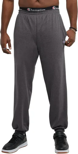 Vista 3 de Champion Pantalones de algodón con parte inferior cerrada para hombre, pantalones de algodón para hombre (regular, grande y alto)