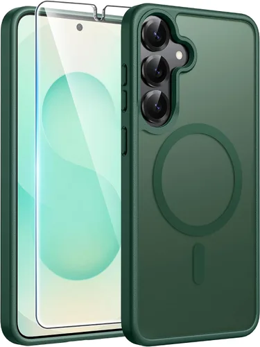 Vista 239 de FNTCASE - Funda para iPhone 16 Pro: magnética, mate, translúcida, de grado militar, protectora contra caídas, resistente, fina, duradera y a prueba