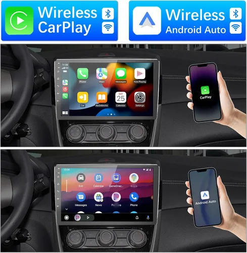 Vista 2 de Binize - 2 Din 10 pulgadas, estéreo radio para automóvil,Android 10, Bluetooth, Navegación, WiFi, Car Play, Android Auto, AM, FM, OBD