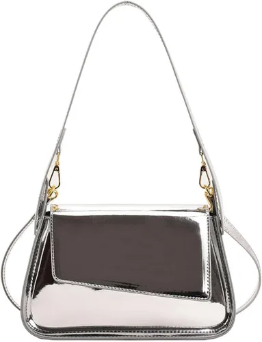 Vista 2 de TRBSXRT Y2K - Bolso de mano para mujer, bolso de noche con purpurina de cuero, bolsos de fiesta, bonitos bolsos metálicos para el hombro