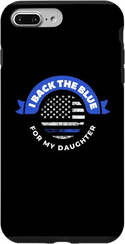 Vista 12 de Funda para iPhone 12 mini I Back The Blue For My Daughter Police Parents