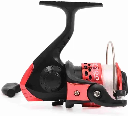 Vista 7 de Kit completo de carrete de caña de pescar con 2 cañas de pescar telescópicas de 6.9 ft, 2 carretes de señuelos de pesca ganchos accesorios bolsa