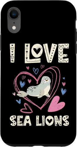 Vista 9 de Funda para iPhone 11 Pro Max I Love Sea Lions Shoreline Marine Mammals