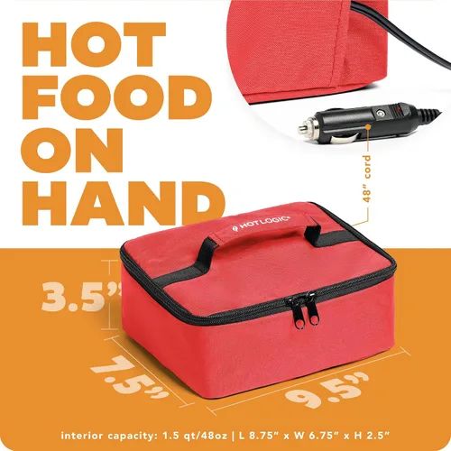 Vista 6 de HOTLOGIC Mini lonchera térmica, calentador eléctrico portátil de alimentos para hombres y mujeres, ideal para el trabajo, la oficina