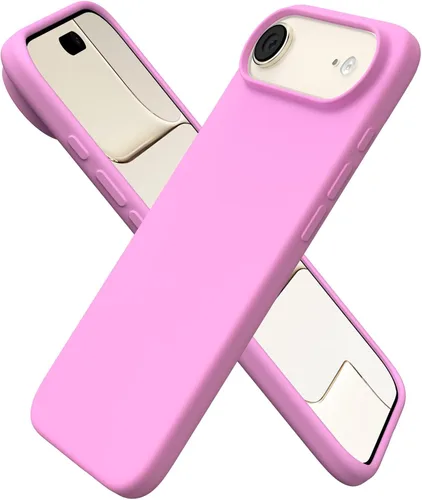 Vista 19 de ORNARTO Funda para iPhone Air de 6.5 pulgadas, silicona líquida delgada de 3 capas de goma de gel suave a prueba de golpes con forro de microfibra