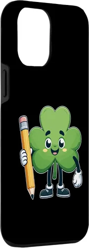 Vista 3 de Funda para iPhone 14 Pro Max Cute St Patrick Day Shamrock Lucky Teacher Saint Pattys Kids
