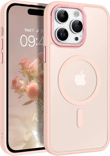 Vista 23 de BENTOBEN Funda magnética para iPhone 14 Pro [compatible con Magsafe] translúcida mate 14 Pro, delgada, a prueba de golpes, para mujeres, hombres
