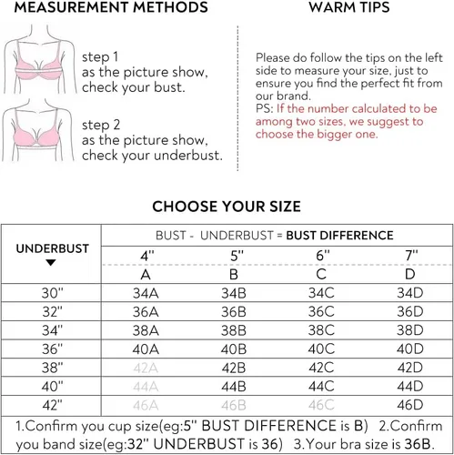 Vista 5 de Mirgoo Sujetador push up cómodo para mujer, brasier acolchado con aros