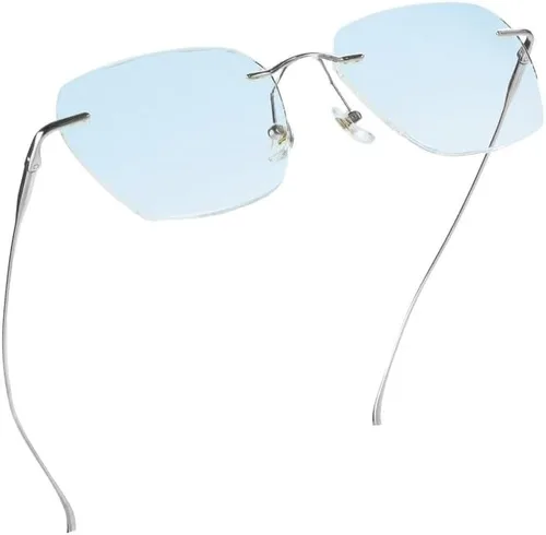 Vista 10 de LifeArt Pure Titanium Frame Glasses/Blue Light Blocking Reading Glasses, Reduce Eyestrain, Stylish for Men and Women