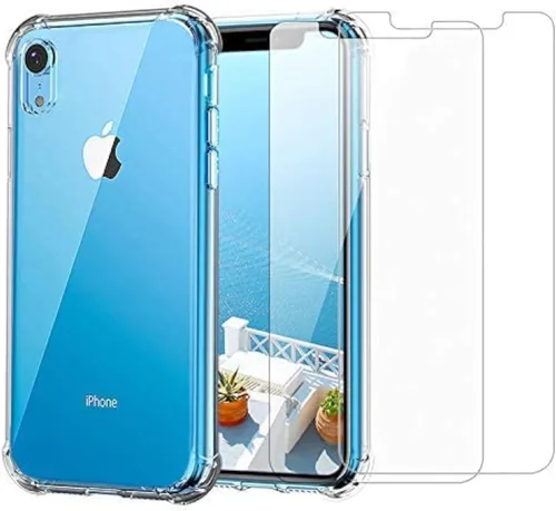 Vista 8 de Funda transparente para iPhone 11 con protector de pantalla Paquete 2 en 1 Doble protección – Incluye 2 protectores de vidrio templado de dureza