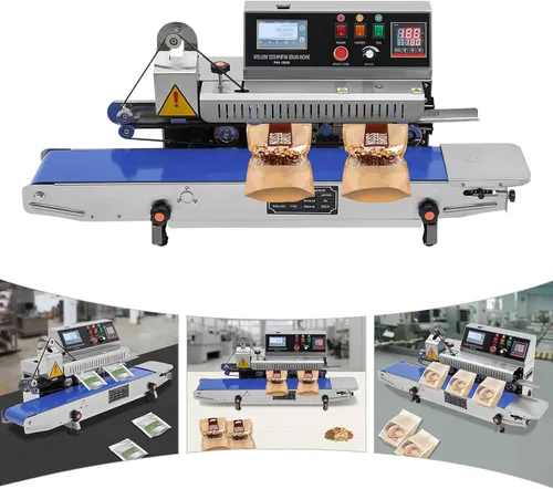 Vista 4 de Máquina de sellado continuo de inyección de tinta completamente automática PM-1800 Máquina de sellado horizontal con impresión de inyección de tinta