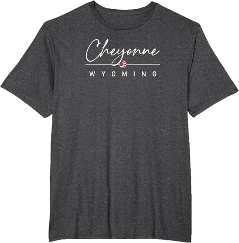 Vista 19 de Cheyenne, camiseta Wyoming, Negro, S