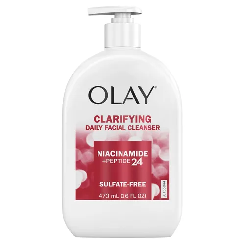 Vista 7 de Olay Limpiador Facial, Limpiador Facial Diario con Niacinamida, Péptidos y Glicerina - Clarificante, Refresca la Superficie de la Piel, Refina