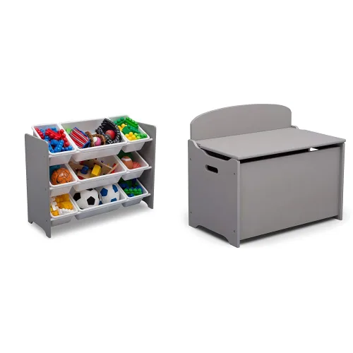 Vista 7 de Organizador Delta Children MySize 9 de juguetes, de plástico, gris