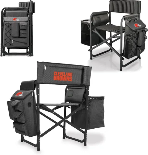 Vista 23 de PICNIC TIME NFL NFL Fusion - Silla de campamento unisex para adultos, con mesa auxiliar y enfriador suave, silla de playa para adultos, silla