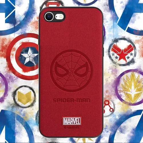 Vista 8 de IRON SPIDER Funda para iPhone SE 2020 y iPhone SE 2022, con personaje de superhéroe compatible con iPhone 8, funda de piel color rojo