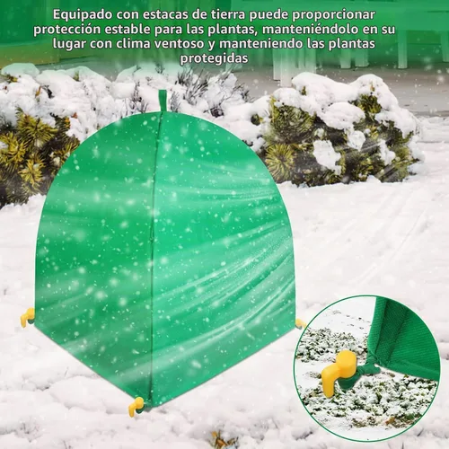 Vista 7 de GJL Paquete de 2 cubiertas para plantas de invierno, protección contra