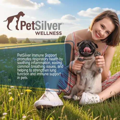 Vista 5 de PetSilver Apoyo inmunológico, solución nebulizadora natural, promueve la salud respiratoria en gatos y perros, alergias, tratamiento de senos