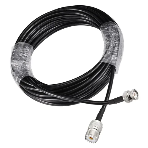 Vista 8 de Eightwood Adaptador de antena UHF hembra SO239 a macho BNC Cable puente RG58 de 1,6 pies para radio CB portátil, radio aficionado, radio ham