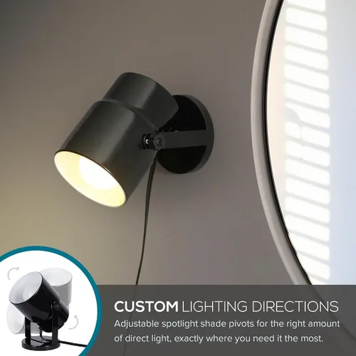 Vista 5 de Catalina Lighting Lámpara decorativa multiusos para escritorio, pared o oficina, sala de estar, dormitorio o dormitorio, compatible con hogar