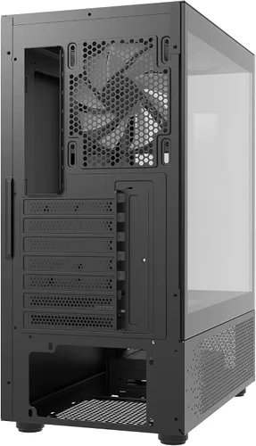 Vista 8 de XPG INVADER X MINI ATX - Carcasa para PC con 5 ventiladores ARGB, color negro - BKCWW