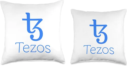 Vista 3 de XTZ Trading Investing Tezos Coin Crypto XTZ Coin Cryptocurrency 3.0 TezosTechnology - Almohada de tiro (16 x 16), multicolor