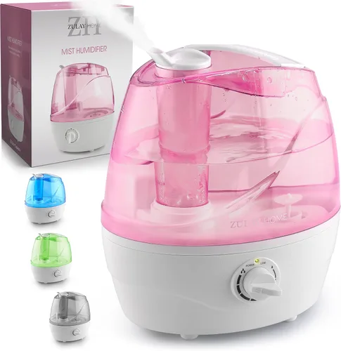 Vista 10 de Zulay Home Humidificadores de niebla fría para dormitorio (tanque de agua de 2.2L) - Humidificadores ultrasónicos silenciosos para habitación grande