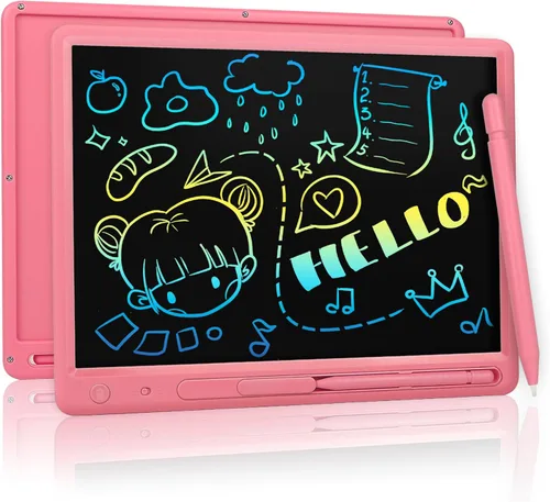 Vista 10 de Tableta de escritura LCD para niños, tablero de dibujo colorido de 15 pulgadas, almohadilla de dibujo educativa de aprendizaje para niños, regalo