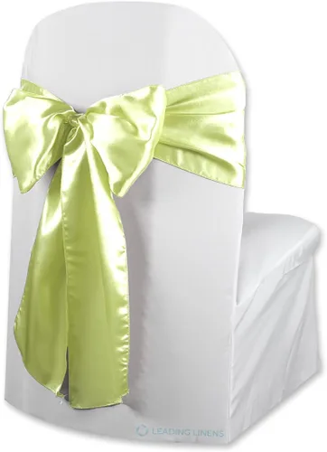 Vista 19 de Funda de satén para silla con lazo – Elegantes fajas para bodas, banquetes, recepciones, eventos especiales, restaurantes y fiestas – 28 opciones