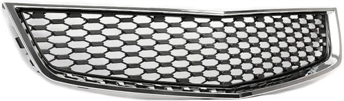 Vista 5 de KUAFU Rejilla delantera inferior compatible con 2010-2015 Chevy Chevrolet Equinox, reemplazo para 25798747 GM1200621, moldura cromada + rejilla