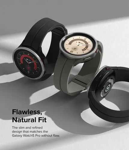 Vista 4 de Ringke Estilo de bisel [elegante marco de acero inoxidable] compatible con Samsung Galaxy Watch 5 Pro, protector antiarañazos accesorio de cubierta