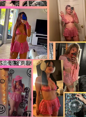 Vista 4 de EVELUST Trajes de rave para mujer, disfraz sexy de hada, festival, lentejuelas, parte superior metálica, falda de malla, brazo exótico, conjunto