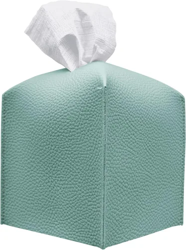 Vista 21 de Carrotez Funda para caja de pañuelos, soporte cuadrado de piel sintética refinada, soporte decorativo para encimera de tocador de baño, mesitas