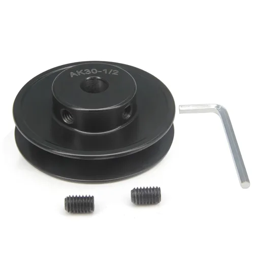 Vista 14 de AK20-1/2 "perforadas poleas de banda de ranura única 2.0 "OD 1/2" Bore V-Belt polea polea de correa de hierro fundido para correa en V