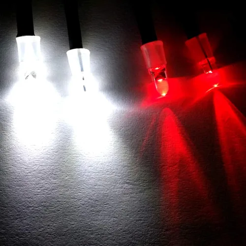Vista 6 de luces Led para auto Rc camiones 4 LED Rc auto juego de luces Led camión Rc luces Led Rc juego de luces de camión Rc faros de auto, luz trasera