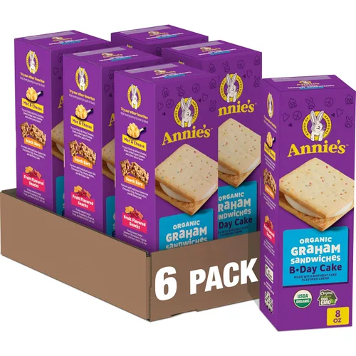 Vista 10 de Annie's Galletas de sándwich orgánicas Graham, S'mores, 12 galletas, 8 onzas (paquete de 6)
