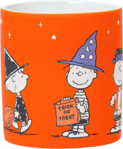Vista 2 de Silver Buffalo Peanuts - Disfraz de Halloween Boo Crew, taza de cerámica, 20 onzas