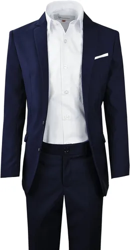Vista 3 de Black n Bianco Signature - Traje completo para niño, ajustado