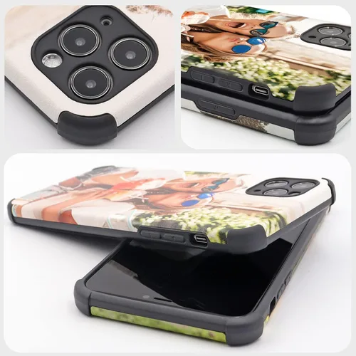 Vista 6 de Funda para teléfono con imagen personalizada para iPhone 17, 16, 15, 14, 13, 12, 11 Pro Max, Mini, XR, Xs, 8, 7, 6 Plus, TPU + funda de piel suave