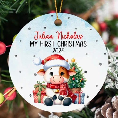 Vista 17 de Adorno de Navidad para bebé de avión, adorno personalizado para bebé niña niño Navidad 2026, regalo para papá recién nacido, mamá recién nacida