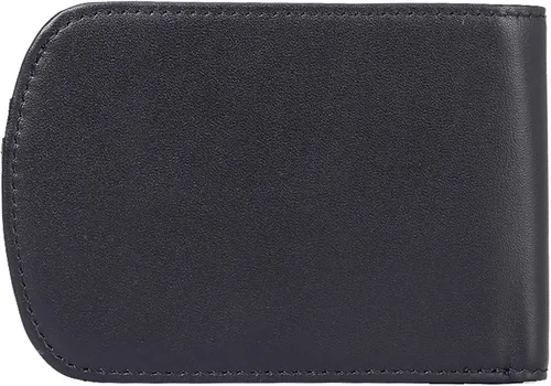 Vista 9 de Polare - Billetera plegable de cuero real italiano con bolsillo frontal delgado y curvo para hombre